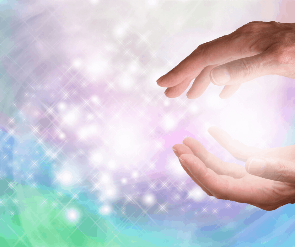 Reiki Level 1, learn to use Reiki, hands with light.