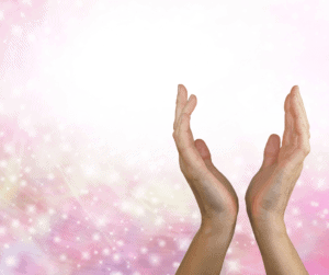 What are the Reiki attunements? Image of hands and enery depicted coming from them.