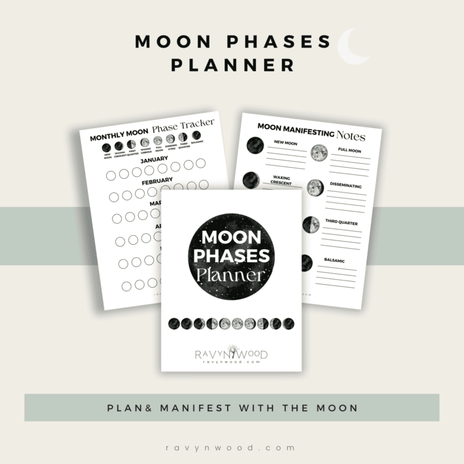 Moon Phase Thank You Page 1 Sample pages from the moon phases planner that helps you plan and manifest with the moon.
