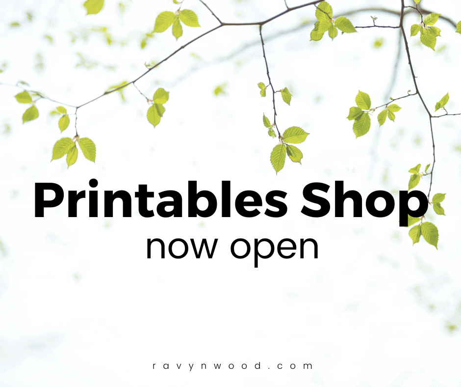 Shop - Ravynwood Printables Shop - Planners, Journals &amp; More