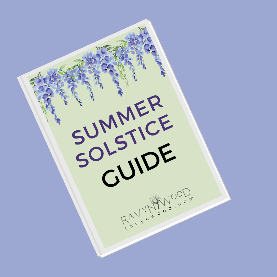 Summer Solstice guide cover on a purple background.