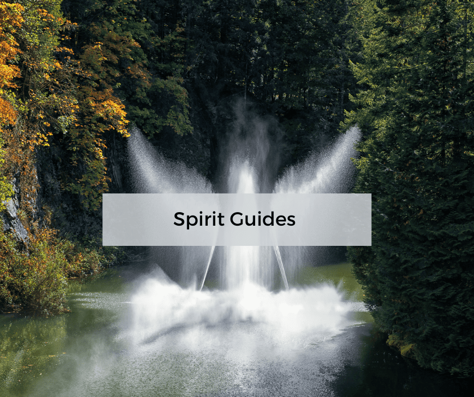spirit guides course image showing waterfalls in background that look like an angel representing spirit guides