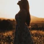 Girl in profile and silhouette to symbolize boundaries for empaths