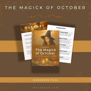 The Magick of October Workbook image showing pages from the workbook